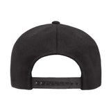 BILLET BMX SHIELD LOGO PREMIUM WOOL SNAPBACK HAT BLACK BIL-110F-1-BLK-WHT