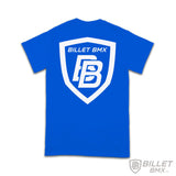 BILLET BMX SHIELD LOGO T-SHIRT BLUE BIL-TSHIRT-1-BLU-S