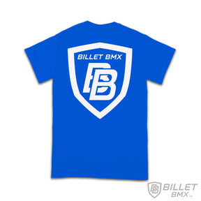 BILLET BMX SHIELD LOGO T-SHIRT BLUE BIL-TSHIRT-1-BLU-S