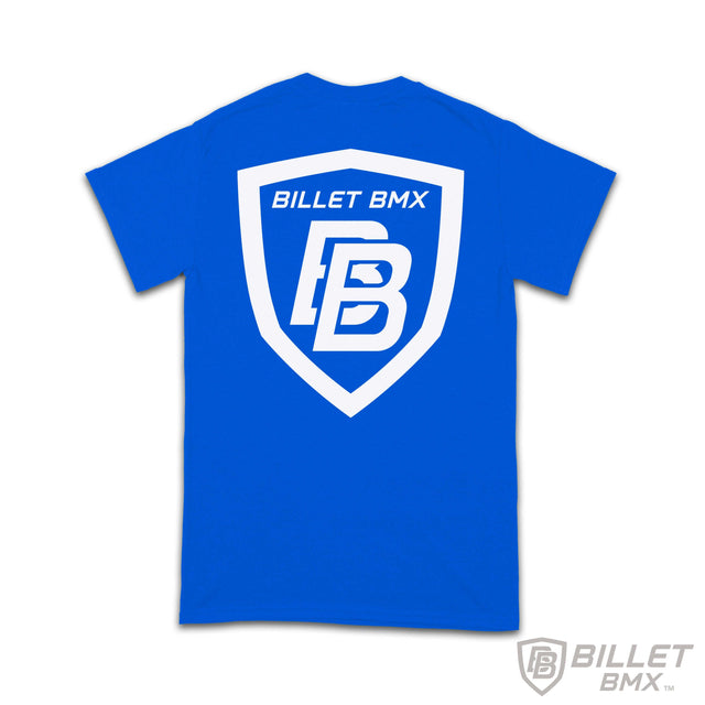 BILLET BMX SHIELD LOGO T-SHIRT BLUE BIL-TSHIRT-1-BLU-S
