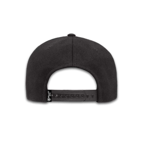 BILLET BMX SKULL PREMIUM WOOL SNAPBACK HAT BLACK BIL-110F-3-BLK-WHT