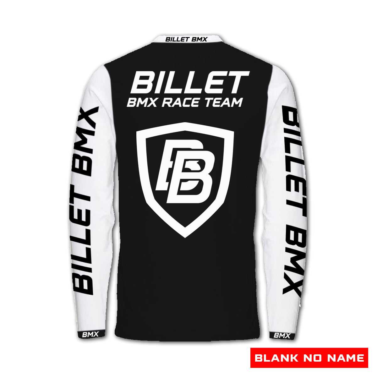 BILLET BMX RACE TEAM LONG SLEEVE JERSEY BIL-JERSEY-1-BLK-XS
