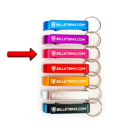 Billet BMX Bottle Opener Key Chain BIL-BOTTLE-KEYCHAIN-BLU