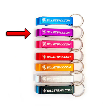 Billet BMX Bottle Opener Key Chain BIL-BOTTLE-KEYCHAIN-BLU