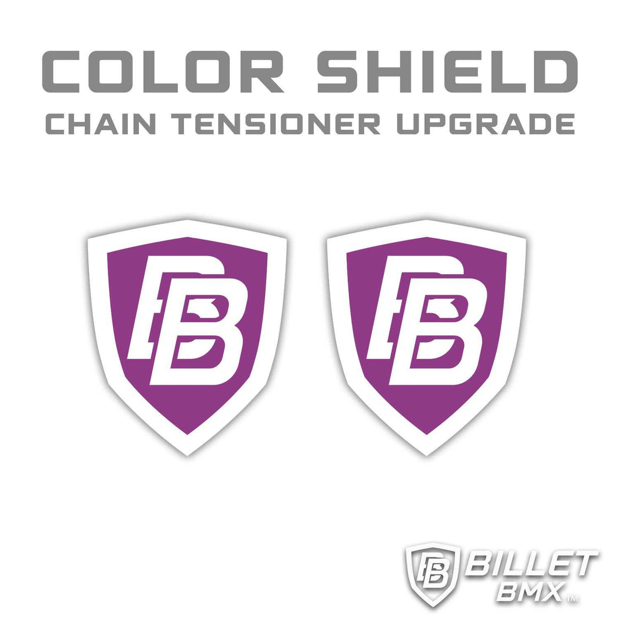 BILLET BMX SHIELD COLOR CHANGE UPGRADE FOR CHAIN TENSIONERS (2 Pack) **Read Description** CHAIN TENSIONERS BIL-SHIELD-BB-RED