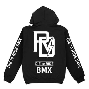 Die to Ride BMX - DR Lightning - Mens Pull Over Hoodie - Black Pull Over Hoodie R/D103BK02-M