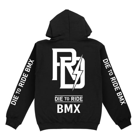 Die to Ride BMX - DR Lightning - Mens Pull Over Hoodie - Black Pull Over Hoodie R/D103BK02-M