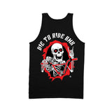 Die to Ride BMX - Big Skull Ripper - Mens Tank Top - Black Tank Top R/D100BK03-M
