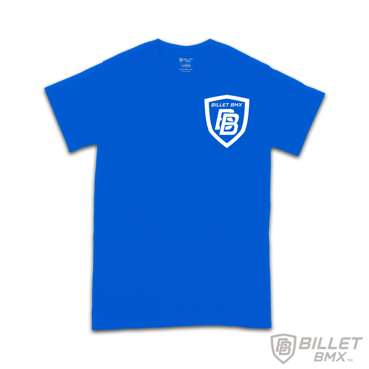 BILLET BMX SHIELD LOGO T-SHIRT BLUE BIL-TSHIRT-1-BLU-S