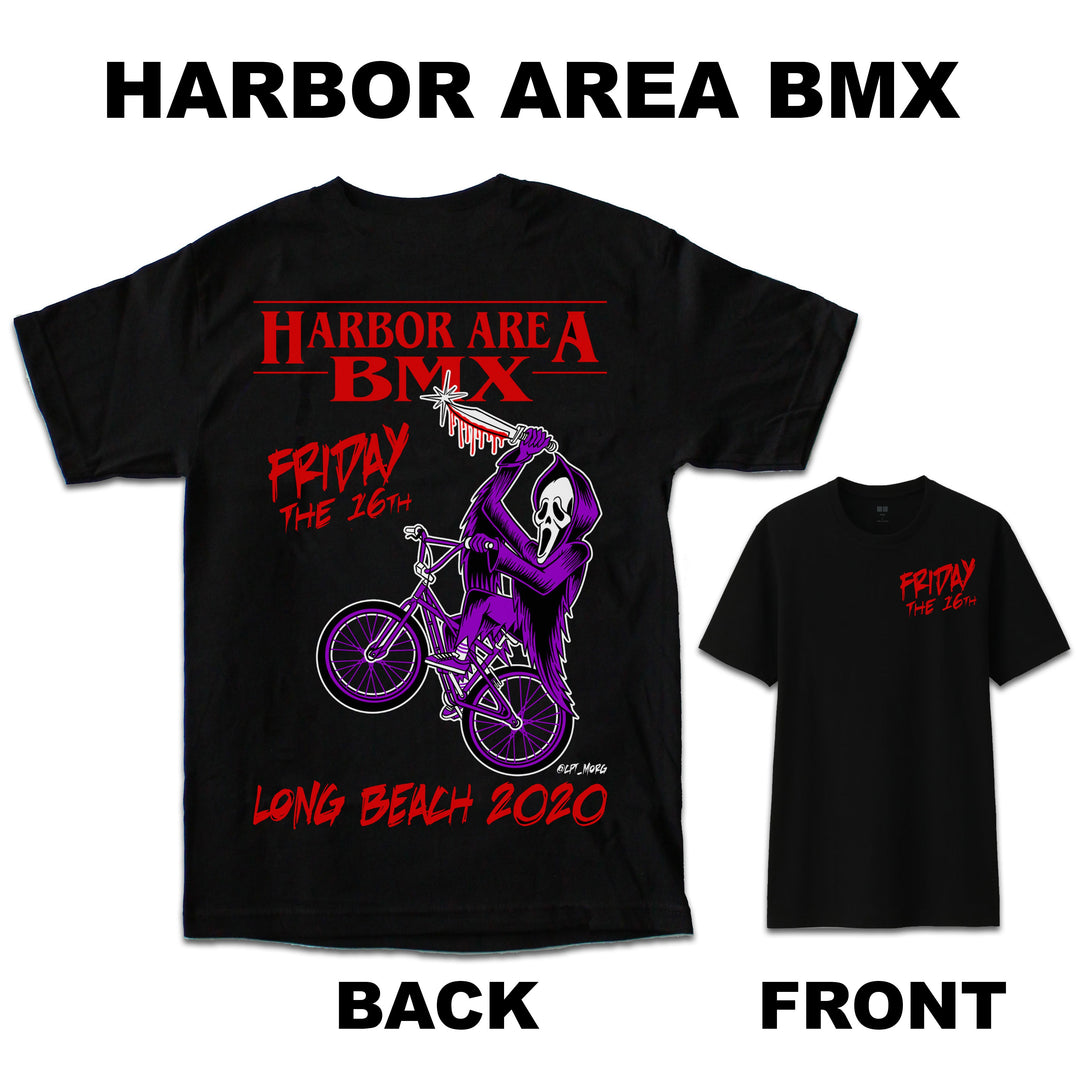 Harbor Area BMX "Friday the 16th" Mens T-Shirt Black Limited Edition