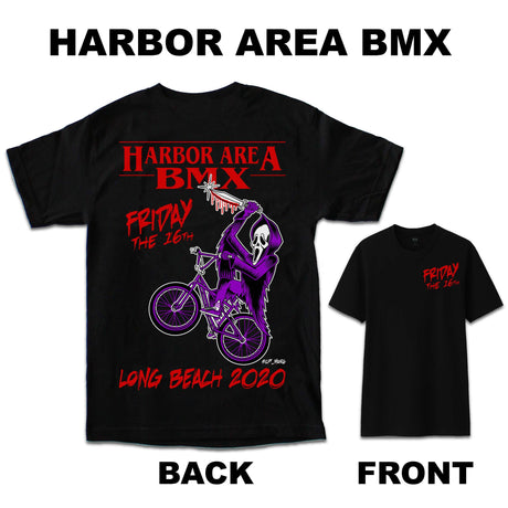 Harbor Area BMX "Friday the 16th" Mens T-Shirt Black Limited Edition T-Shirt R/D99BK01-S