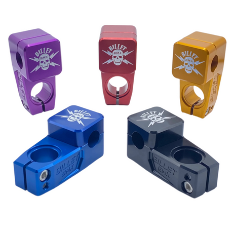 BILLET BMX SKULL TOP LOAD STEM 53MM CLASSIC SERIES STEMS BIL-STEM-53-SKULL-RED