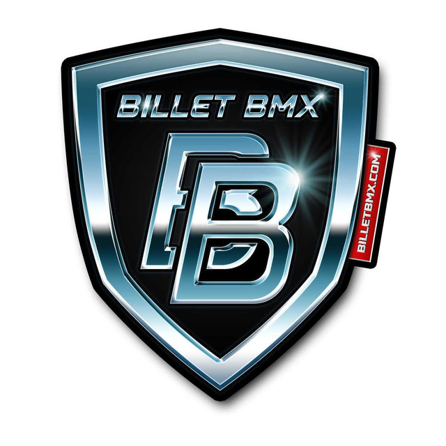 BILLET BMX Shield Logo Sticker 4" BIL-STICKER-SHIELD-4