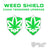 BILLET BMX WEED LEAF SHIELD UPGRADE FOR CHAIN TENSIONERS (2 Pack) CHAIN TENSIONERS BIL-SHIELD-WEED-GRN